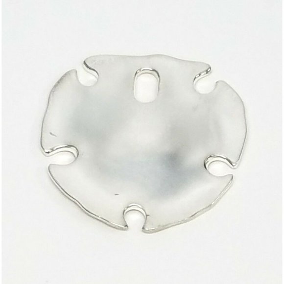 RLM Studio Sterling Silver Modernist Sand Dollar Pendant - Picture 1 of 1